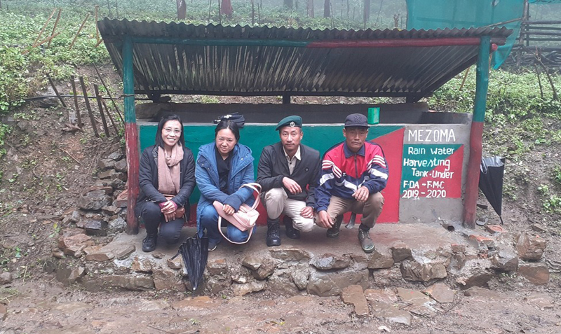 Water harvesting structure constructed in Mezoma
